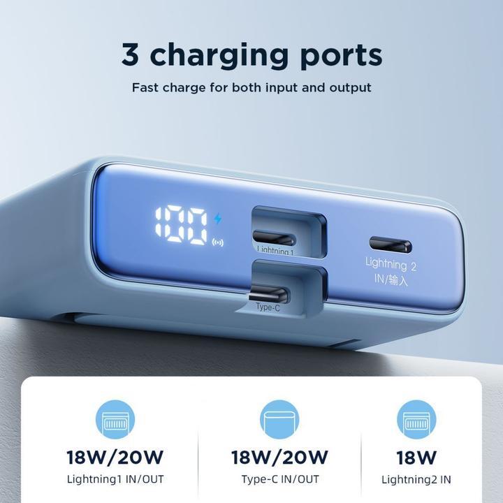 Actual product image Joyroom Magnetic Wireless Powerbank 10000mAh (10000 mAh, 20 W, 38.50 Wh)