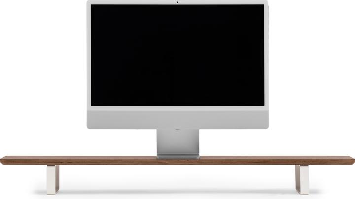 Actual product image Oakywood Desk Shelf - wooden desk top - veneer - walnut veneer / white -