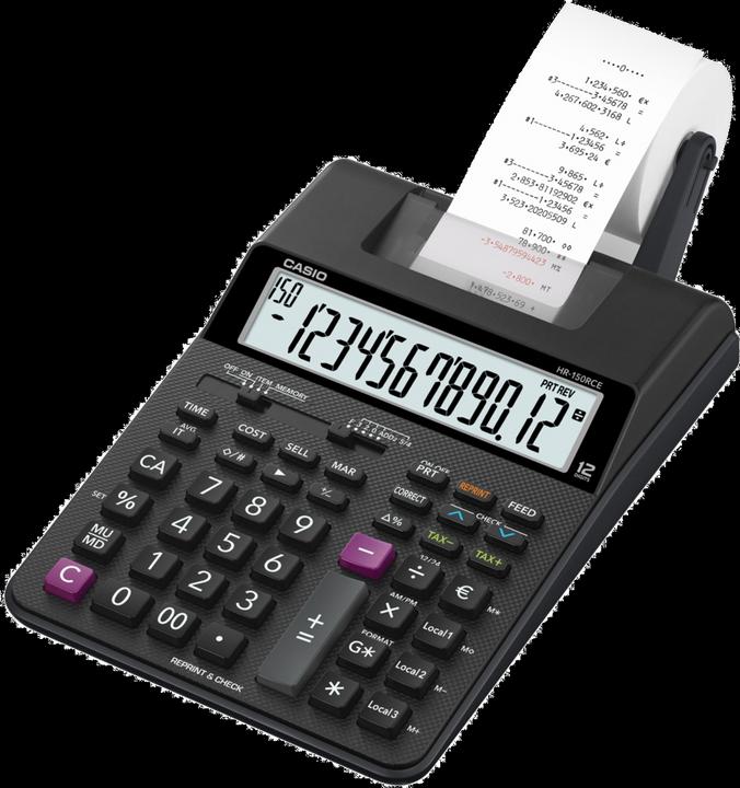 Actual product image Casio Hr-150rce (Batteries, Electrical connection)