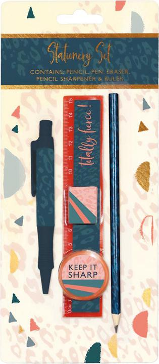 Produktbild The Design Group SchreibwarenSet Totally Fierce (Blau, Pink, Grau, 1 x)