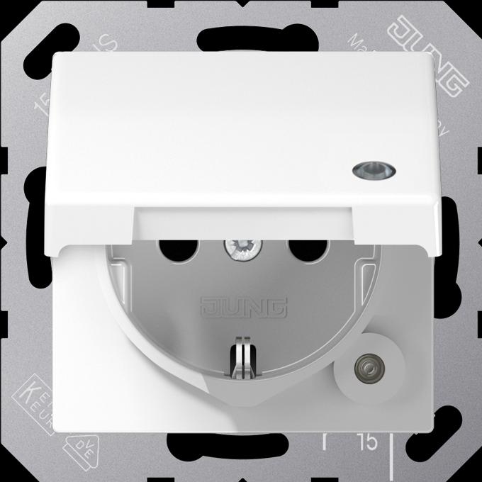 Actual product image JUNG HOME push-button 1gang BTA17101PSWM w.arrow symbols