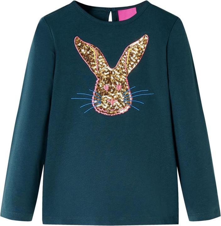 Immagine prodotto VidaXL Camicia da bambino a maniche lunghe verde scuro 116,Materiale: 95 (116)