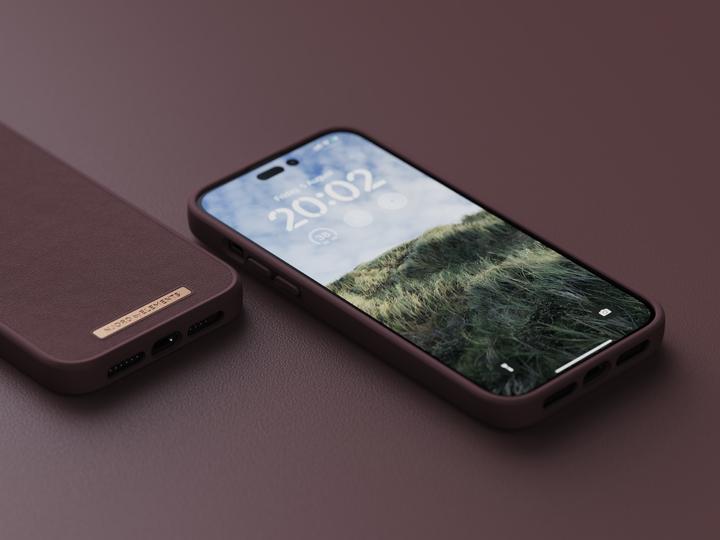 Actual product image Njord Genuine Leather Case Iphone 14 (Apple iPhone 14 Pro Max)