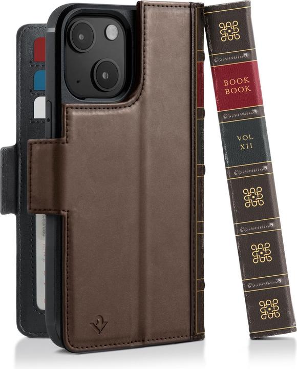 Immagine prodotto TwelveSouth Copertina di un libro Vintage marrone (Apple iPhone 14 Plus)