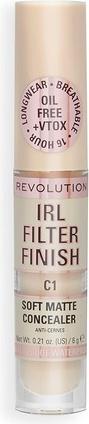Actual product image Makeup Revolution IRL Filter Finish Concealer Medium to Full Coverage C1 6g