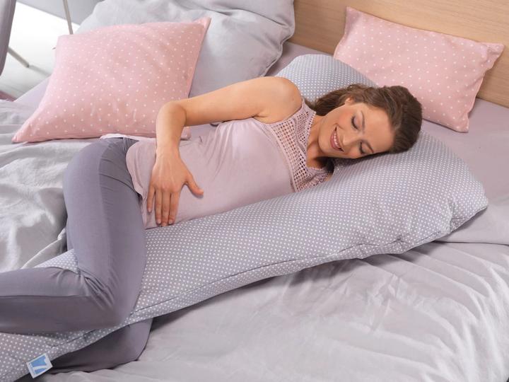 Produktbild Theraline Stillkissen Bezug my7 mittelgrau Bambus (150 cm)