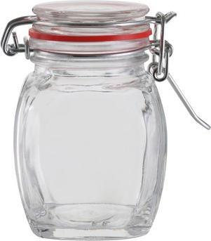 Produktbild Axentia Drahtbügelglas, farbiger Ring, eckig