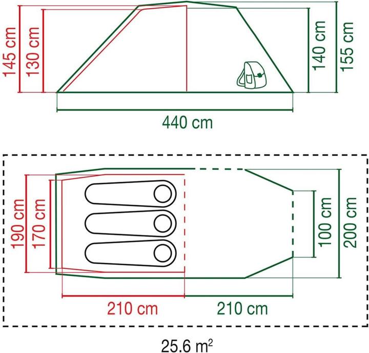 Produktbild Coleman Tasman 3 Plus (Tunnelzelt, 6.20 kg, 3 Personen)
