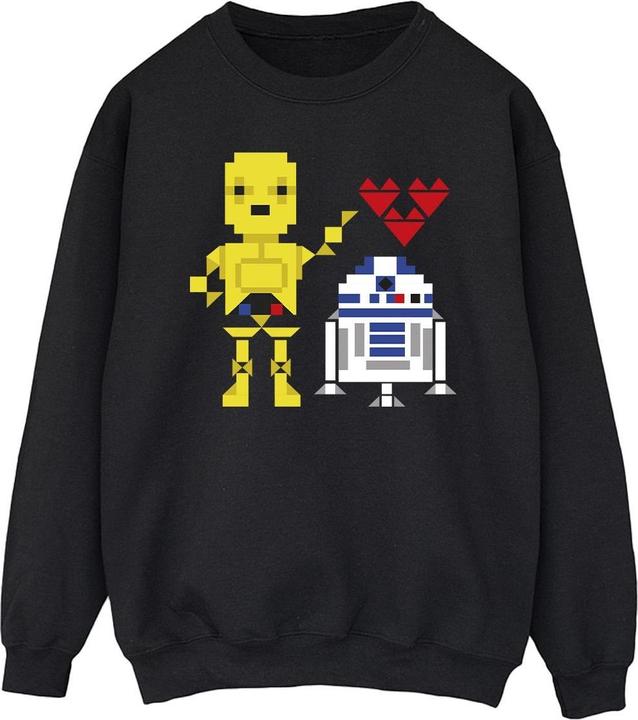 Actual product image Star Wars Mens Heart Robot Sweatshirt (M)