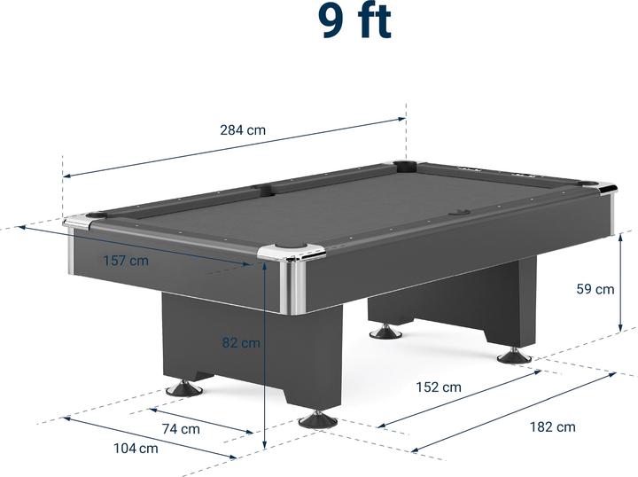 Produktbild Automaten Hoffmann Billardtisch Club Pro III (254 x 127 cm)