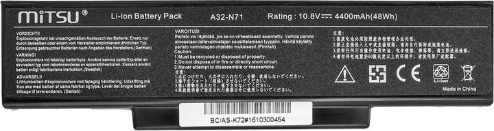 Produktbild Mitsu BATTERY BC/AS-K72 (ASUS 4400 MAH 48 WH) - Batterie (6 Zellen, 4400 mAh)
