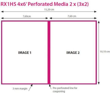 Productafbeelding DNP Papier DSRX1HS-4X6P 2 rollen elk 700 stuks 10x15 geperforeerd voor DS-RX1HS (10 x 15 cm)