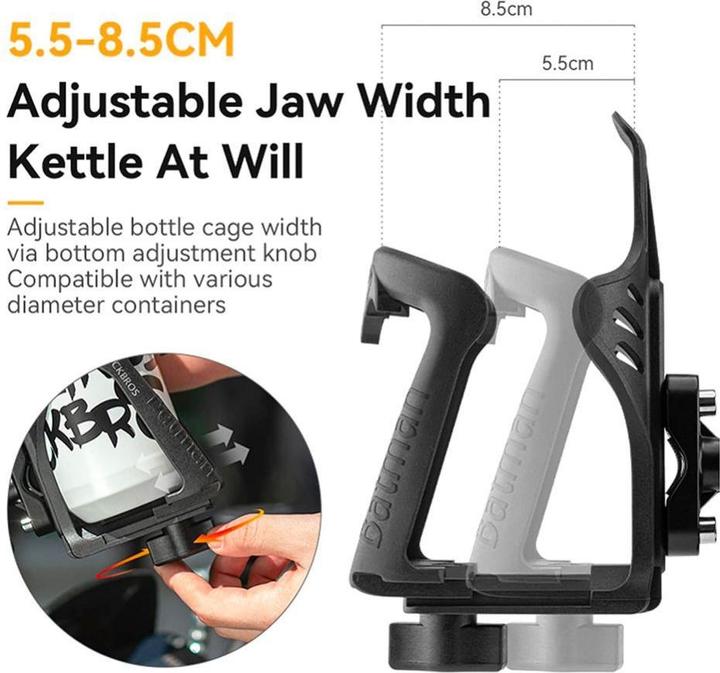 Actual product image Rockbros 31210008002 handlebar bottle holder - black