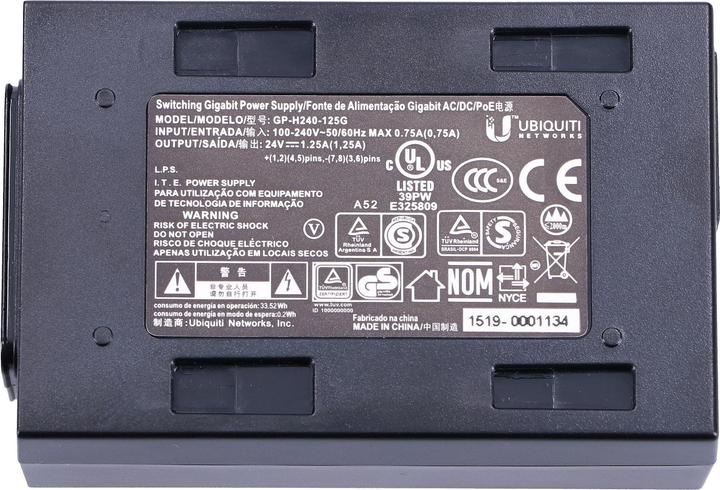 Produktbild Ubiquiti POE-24-24W-G PoE Adapter passiv (802.3at (PoE+), 24 W)