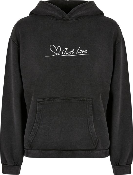 Immagine prodotto Merchcode Ladies Just love Acid Washed Oversized Hoody - 187811 (3XL)