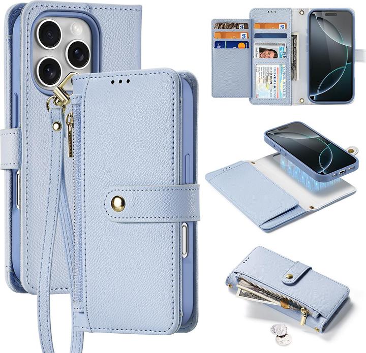 Actual product image Dux Ducis Lawa Series MagSafe Leatherette Bookcover Cover (Apple iPhone 16 Pro Max)