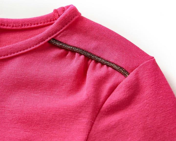 Immagine prodotto VidaXL Camicia a maniche lunghe per bambini rosa brillante 140,Materiale: 95 % cotone (140)