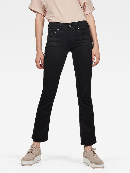 Actual product image G-Star Midge Mid Bootcut Elto Nero Superstretch pitch black (W24/L30)