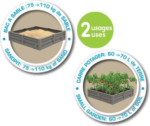 Actual product image Smoby 2-in-1 Square Garden