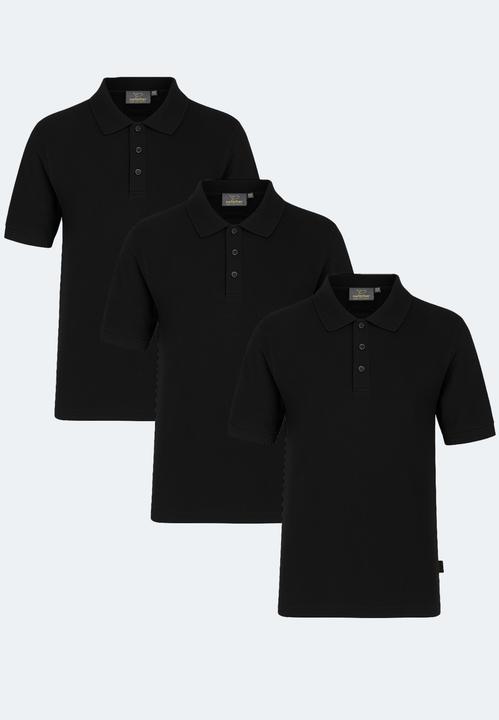 Actual product image Switcher 3-er-Pack Premium Piqué Bio Poloshirt John (L)