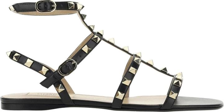 Valentino Garavani Rockstud Leather Sandals (35)