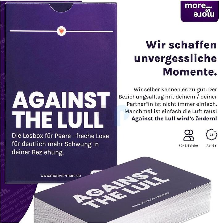 Produktbild More is more AGAINST THE LULL - Die Losbox für Paare