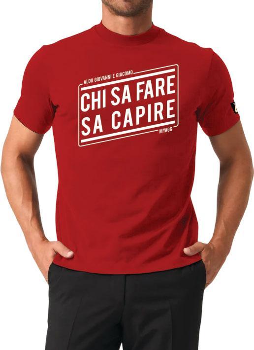 Immagine prodotto MyAgg T-Shirt Chi Sa Fare Sa Capire Rossa XS (XS)