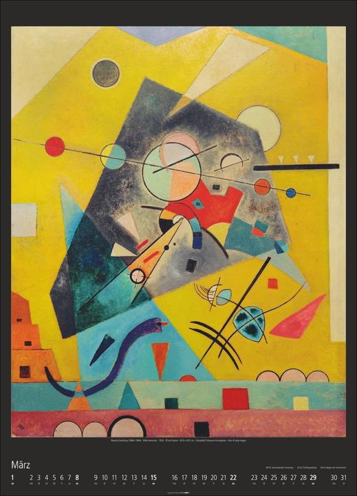 Produktbild World of Art Kalender 2026 (49 x 68 cm, Harter Einband, Deutsch, Englisch)