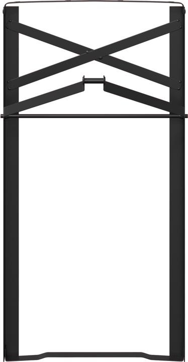 Actual product image VidaXL Beer table legs 2 pieces Folding black powder-coated steel