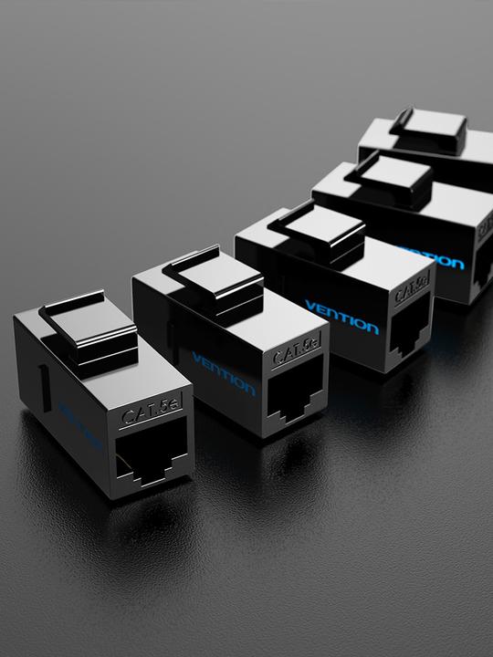 Productafbeelding Vention Modulaire Cat.5E UTP-connector VDD-B07-B Zwart (RJ45, RJ45/LAN (1x))