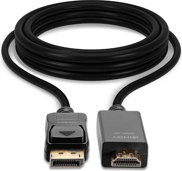 Produktbild Lindy DisplayPort — HDMI (Typ A) (2 m, HDMI, DisplayPort)