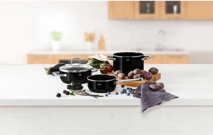 Produktbild Silit Kochtopf Fleischtopf Induktion 16cm Glasdeckel Elegance Line Silargan (16 cm, Kochtopf, Stahl, Keramik)