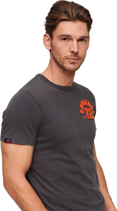 Actual product image Superdry T-Shirt Casual Bequem sitzend Vintage Athletic Chest Short Sleeve T-Shirt (L)