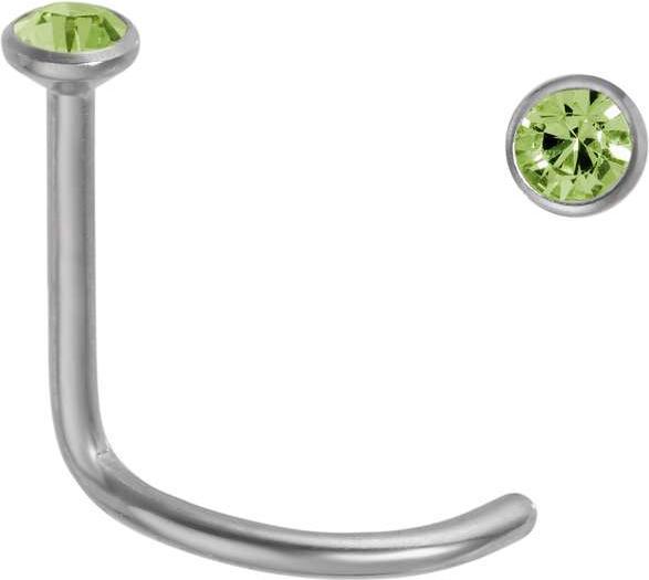 Actual product image Bijouteria Nose piercing (Titanium, Crystal)