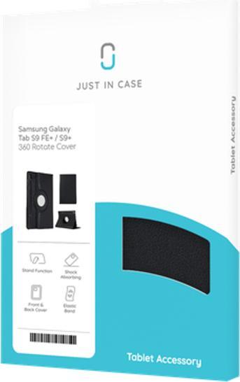 Immagine prodotto Just in Case Pu-Leather Rotating 360 Book Cover Nero Samsung Galaxy Tab S9+/S9 FE+/S10+ (Galaxy Tab S9+, Galaxy Tab S10+, Galaxy Tab S9 FE+)