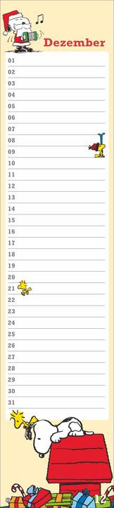 Produktbild Peanuts Geburtstagskalender (11 x 49 cm, Harter Einband, Deutsch)