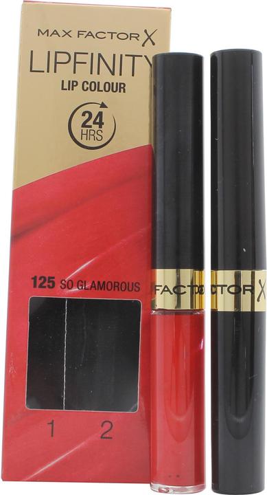 Produktbild Max Factor Lipfinity Lip Color Lipstick and Gloss 125 So Glamorous 2.3ml & 1.9g (125 So Glamorous)