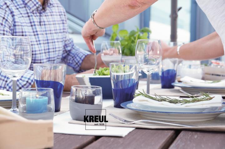 Image du produit Kreul Verre et porcelaine Clear-Set (Brun espresso, Orange, Jaune soleil, Rouge cerise, Vert foncé, Bleu foncé, 120 ml)
