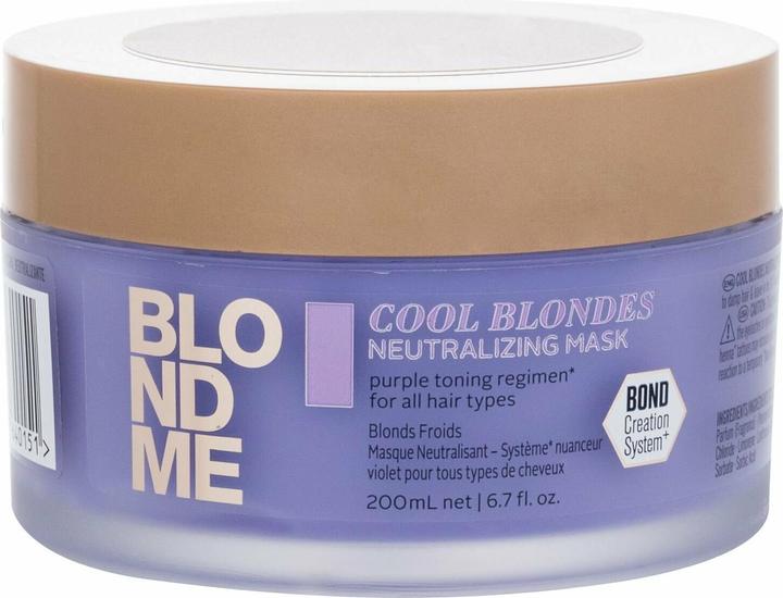 Actual product image Schwarzkopf Blondme - Cool Blondes Neutralizing Mask (200 ml)