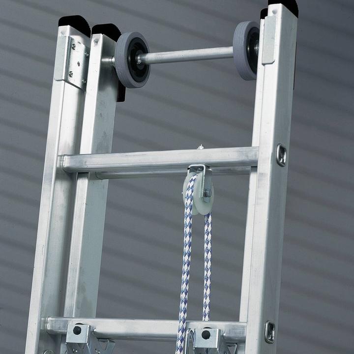 Produktbild Munk Sprossen-Seilzugleiter 2-teilig ohne Traverse 2x18 Sprossen (Gerüst, 300 cm)