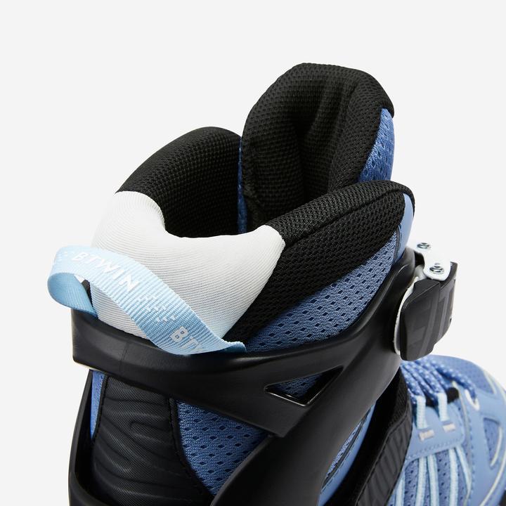 Actual product image Oxelo Fit 5 Jr Kids' Inline Fitness Skates - Blue/White (40)