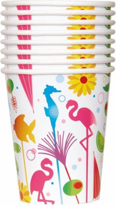 Produktbild Unique Party Tropisch Party Becher CocktailStil 8erPack Papier (8 x)