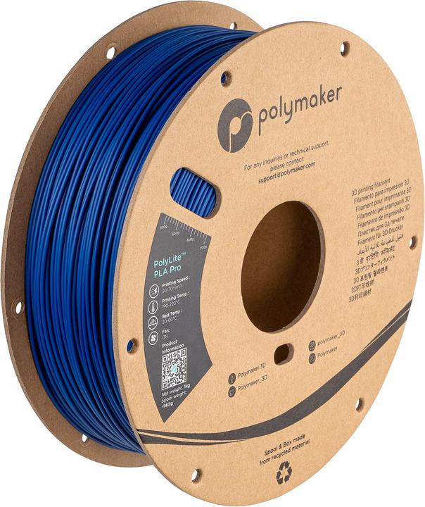 Image du produit Polymaker PolyLite PLA PRO Jaune 1.75mm 1kg (PLA-R, 1.75 mm, 1000 g, Jaune)