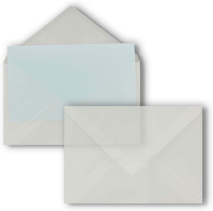Image du produit Neuser Papier 50x transparente Briefumschläge Serie FarbenFroh (229 x 162 mm, 50 x)