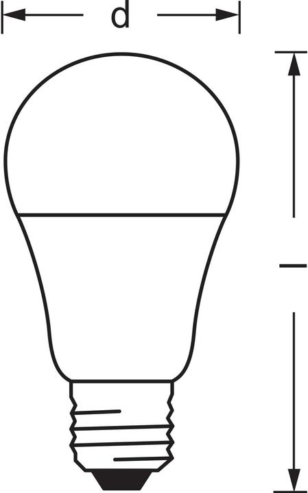 Actual product image Ledvance Smart Classic 60 (E27, 9 W, 806 lm, 3 x, F)