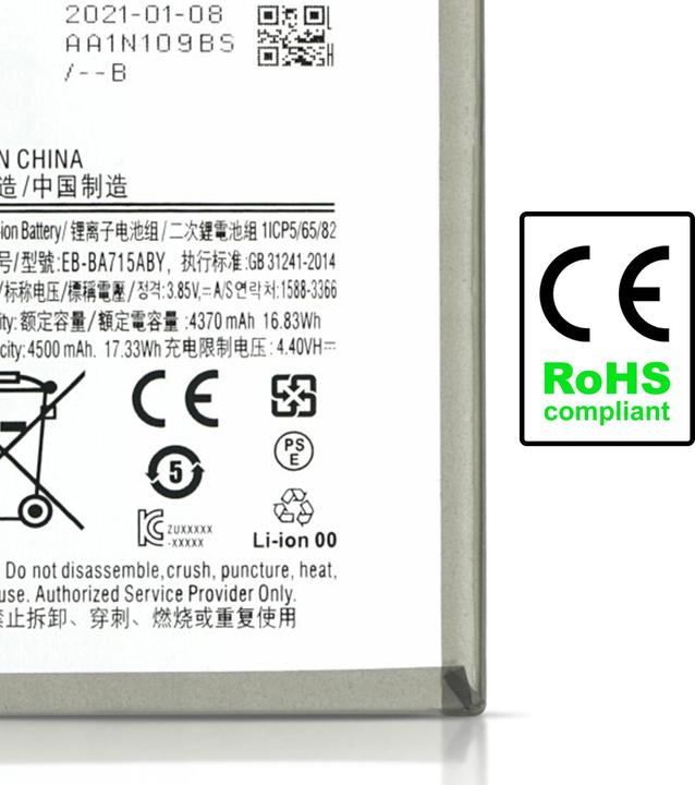 Actual product image Clappio 4370mAh replacement battery