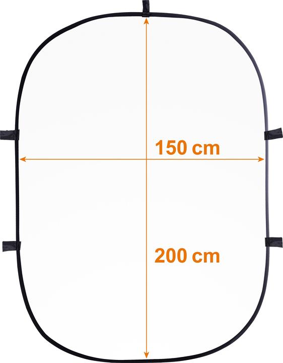 Immagine prodotto Walimex Sfondo pieghevole 2in1 (150 cm, 200 cm)