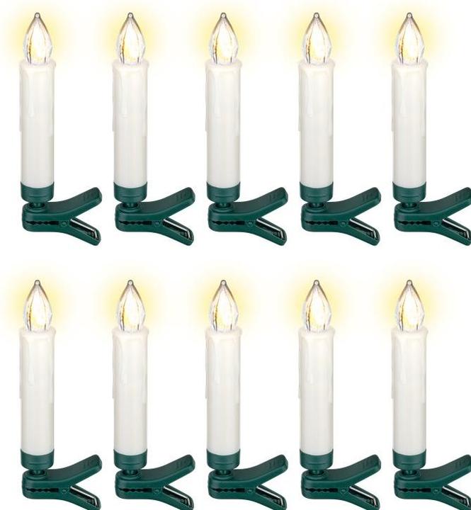 Actual product image Goobay 10 kabellose LED-Weihnachtsbaumkerzen (10 x)