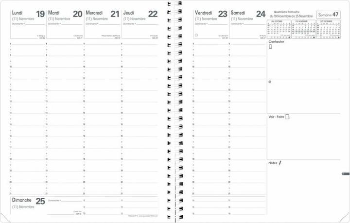 Actual product image Quo Vadis Recharge agenda "Pr'sident S Septembre" 2023/2024 (French)
