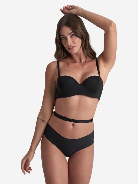 Actual product image Bye Bra 2 Low Back Straps 3 Rows Black (pack of 3, One size)